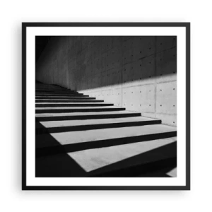 Poster in cornice nera - La bellezza severa del modernismo - 60x60 cm