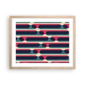 Poster in cornice rovere chiaro - Avanti fino in fondo - 50x40 cm