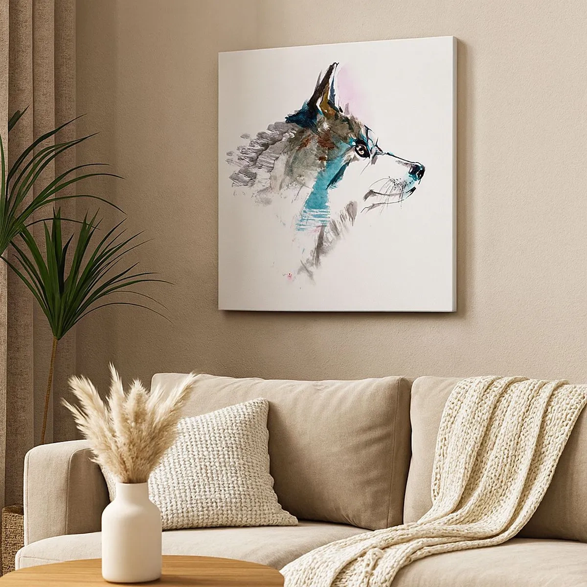 Quadro su tela - Stampe su Tela - Si parla del lupo - 30x30 cm