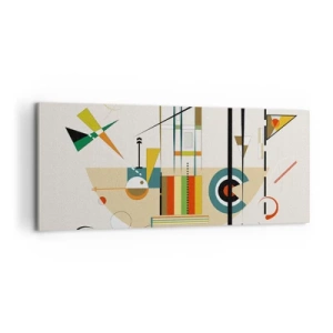 Quadro su tela - Stampe su Tela - E il mondo ride - 100x40 cm