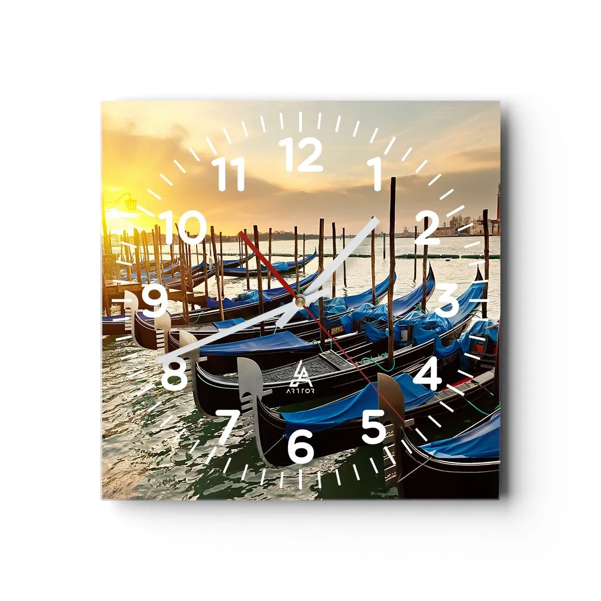 Orologio da parete - Orologio in Vetro - Prima che arrivi il frastuono - 30x30 cm