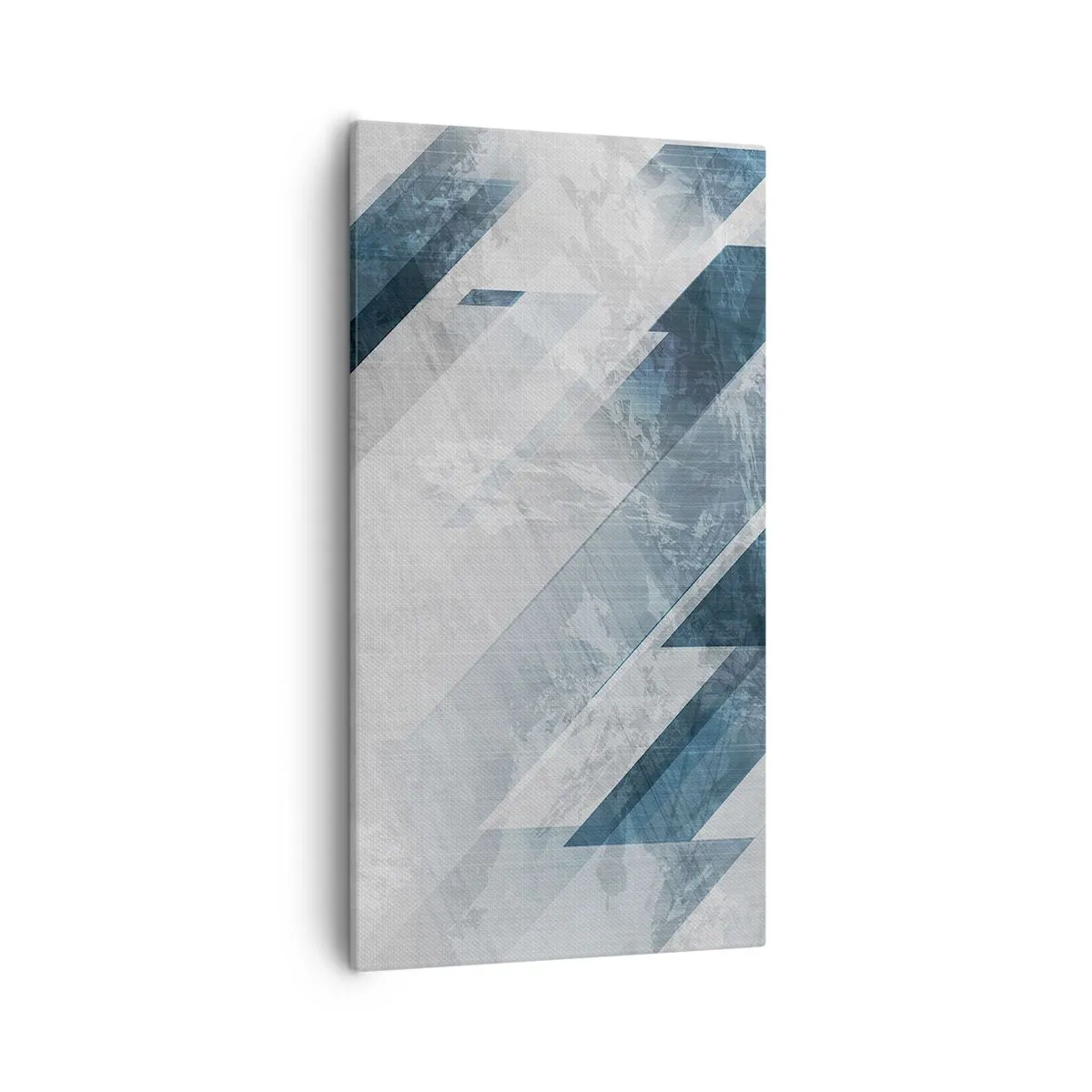 Quadro su tela - Stampe su Tela - Composizione spaziale: movimento in grigio - 55x100 cm