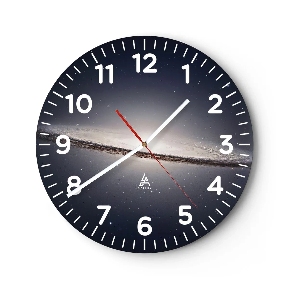 Orologio da parete - Orologio in Vetro - Tanto tempo fa in una lontana galassia... - 40x40 cm