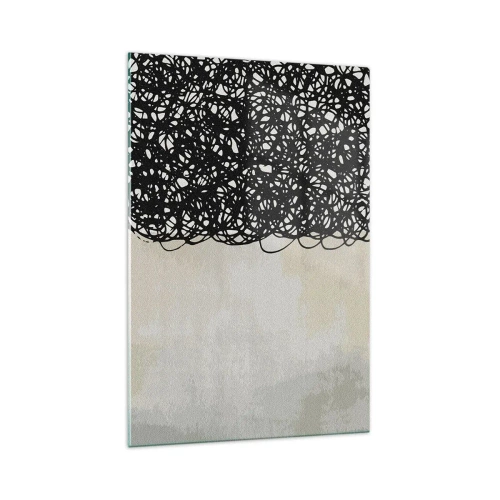 Quadro su vetro - Astrazione aggrovigliata - 70x100 cm