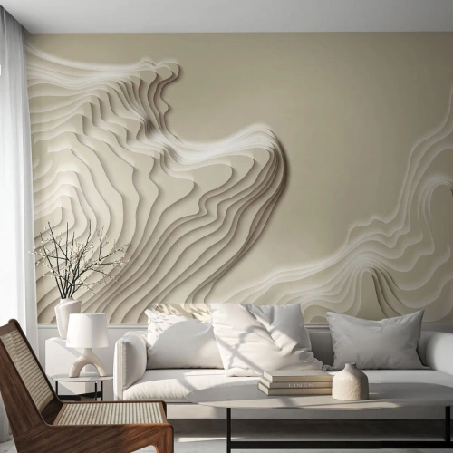 Fotomurale su misura Premium Sand - La topografia dell'arte - Astrazione, Pezzo, 3D