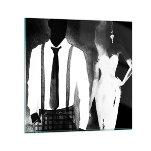 Quadro su vetro - Atmosfera noir - 30x30 cm