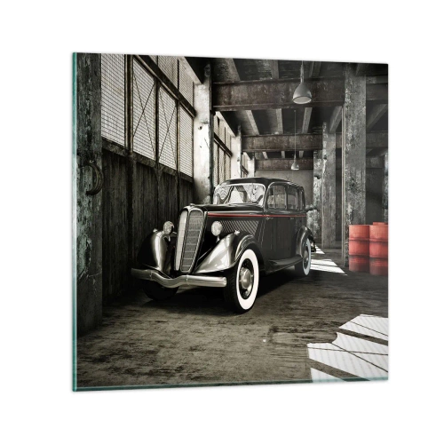 Quadro su vetro - L'eleganza eterna degli anni '30 - 30x30 cm