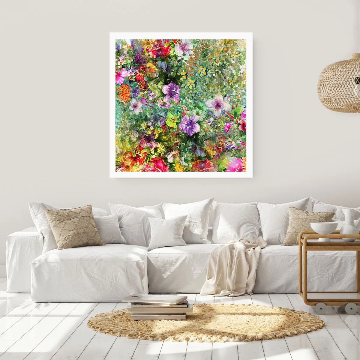 Poster - Perdersi nei fiori - 40x40 cm