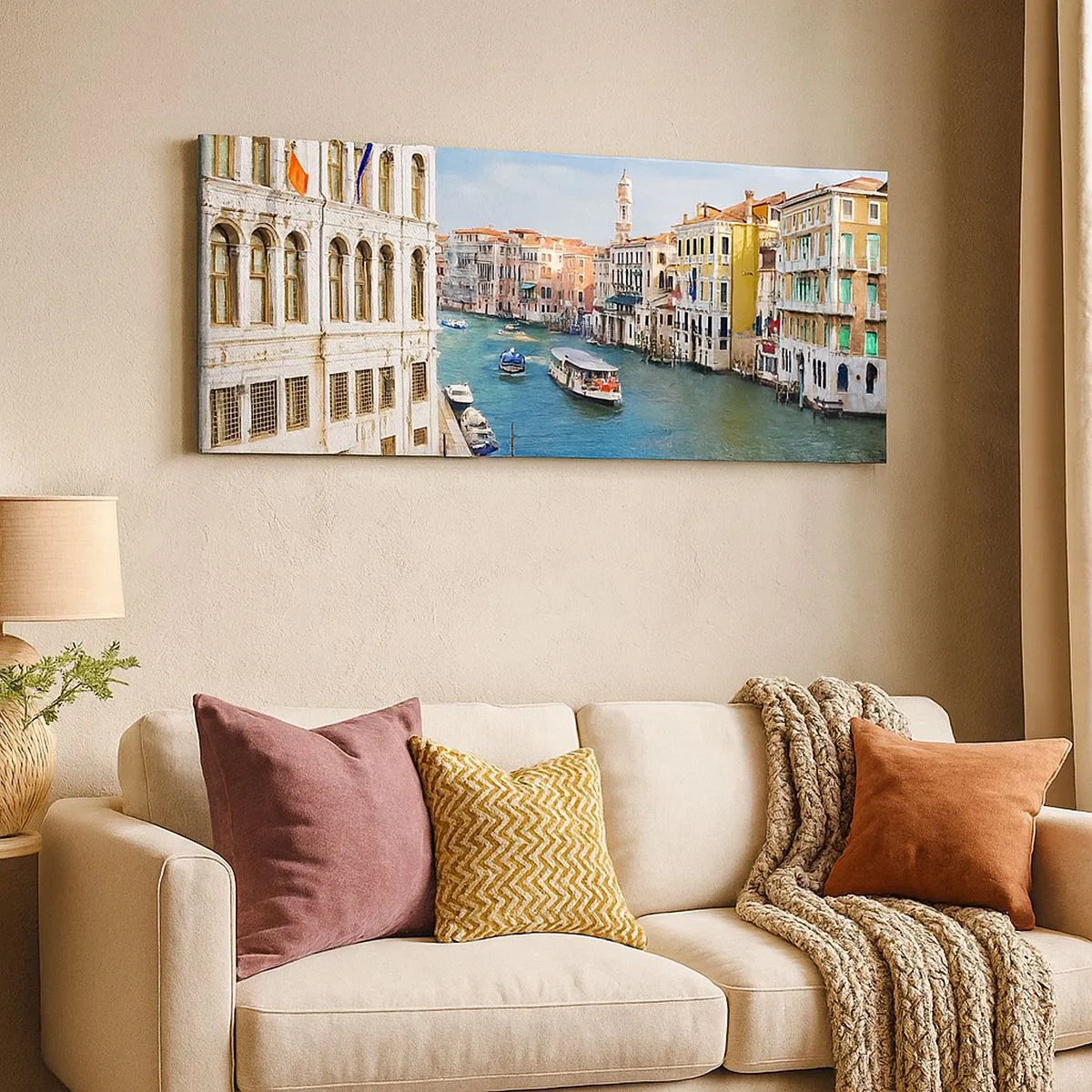 Quadro su tela - Stampe su Tela - Una circolazione stradale unica al mondo - 100x40 cm