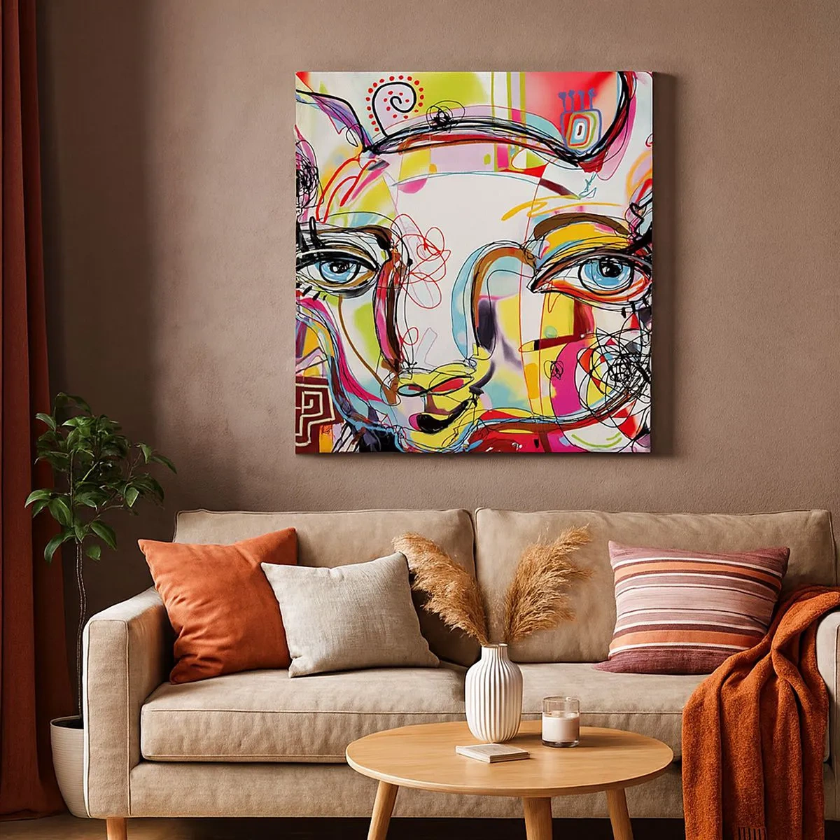 Quadro su tela - Stampe su Tela - La ricchezza della natura felina - 30x30 cm