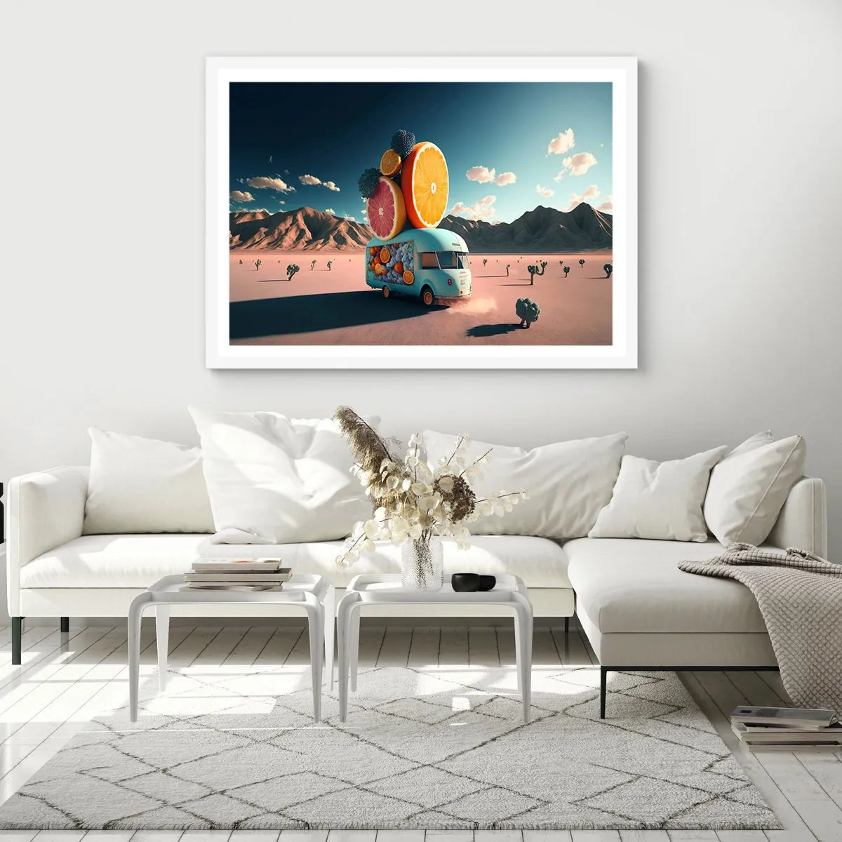 Poster in cornice bianca - Il sapore delle vacanze - 91x61 cm