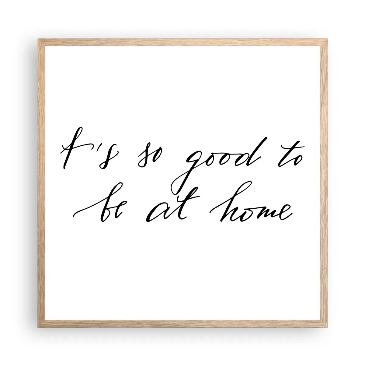 Poster in cornice rovere chiaro - Tutta la verità - 60x60 cm