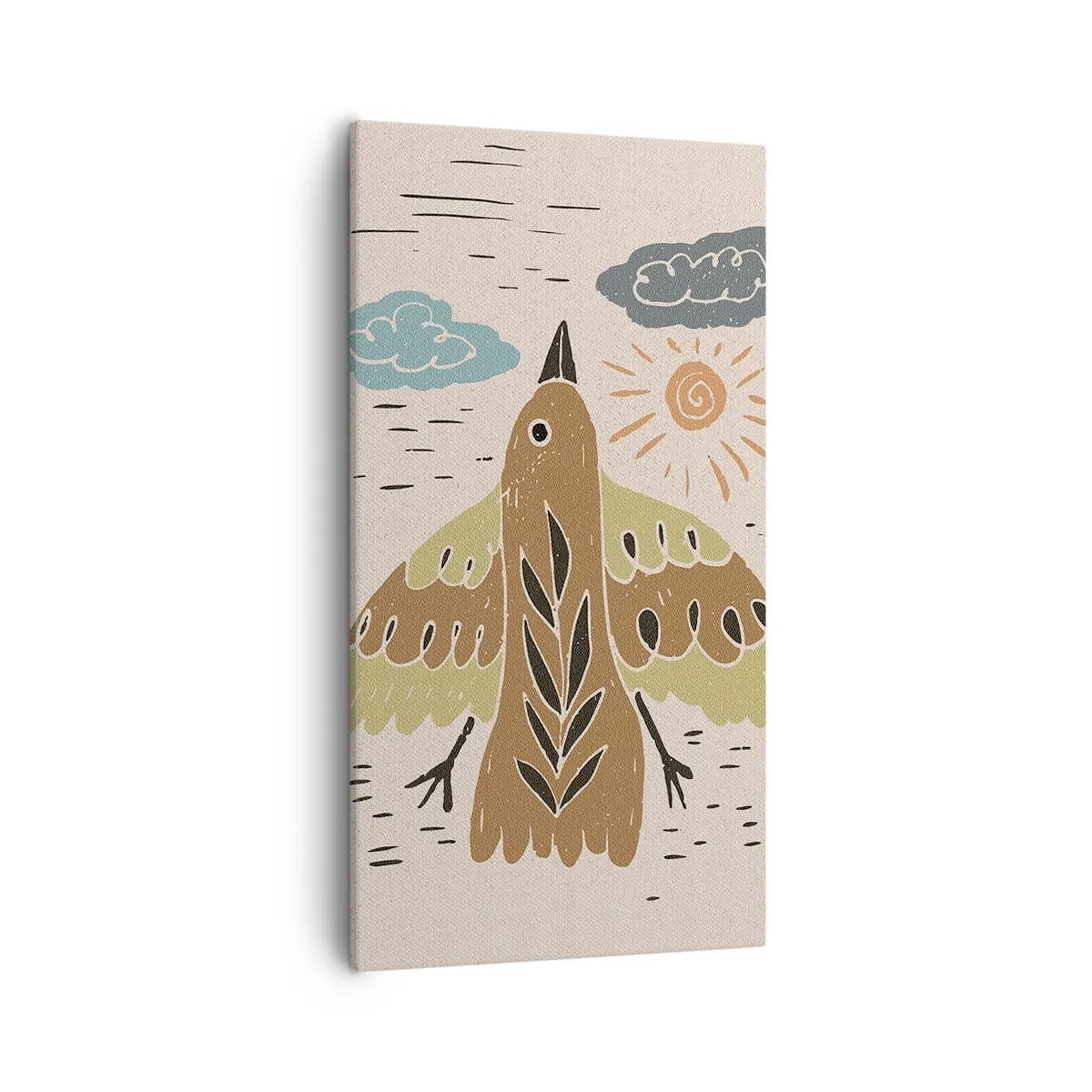 Quadro su tela - Stampe su Tela - Volo gioioso - 55x100 cm