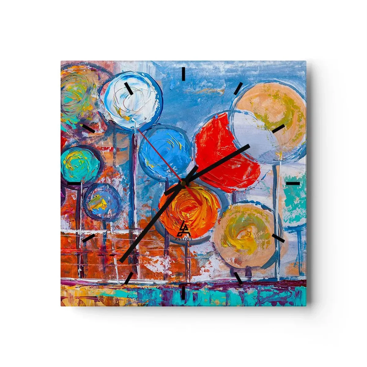 Orologio da parete - Orologio in Vetro - Qualcosa di straordinario - 40x40 cm