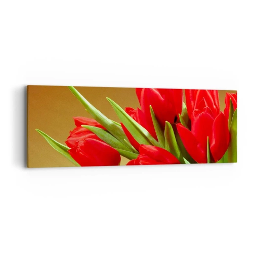 Quadro su tela - Stampe su Tela - Un mazzo di gioia primaverile - 90x30 cm