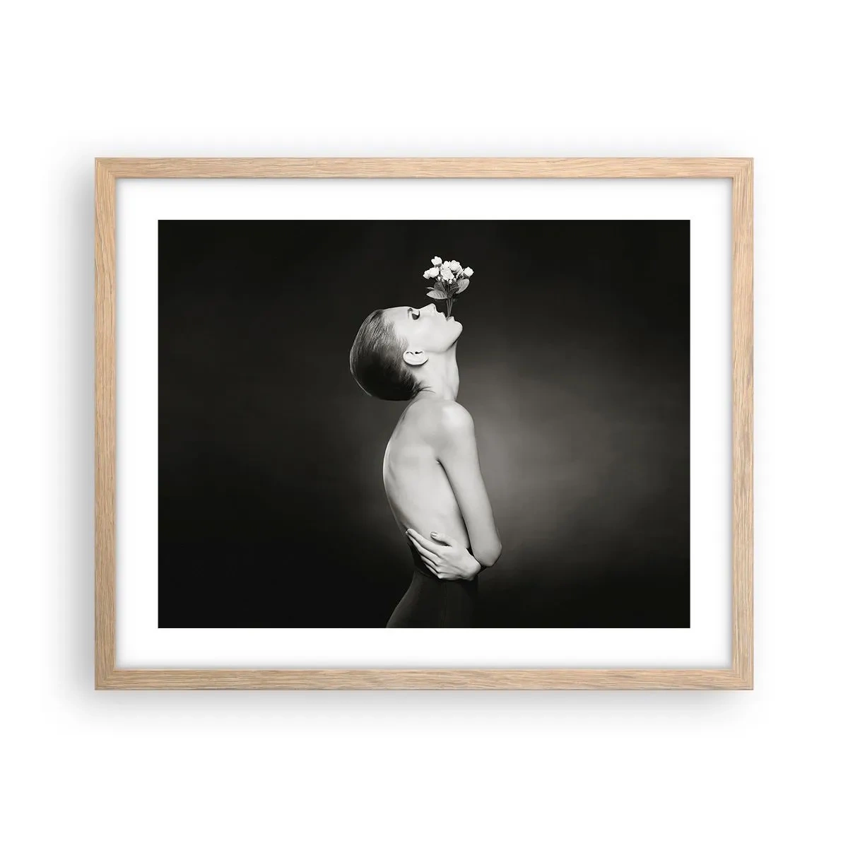 Poster in cornice rovere chiaro - Eleganza eccentrica - 50x40 cm
