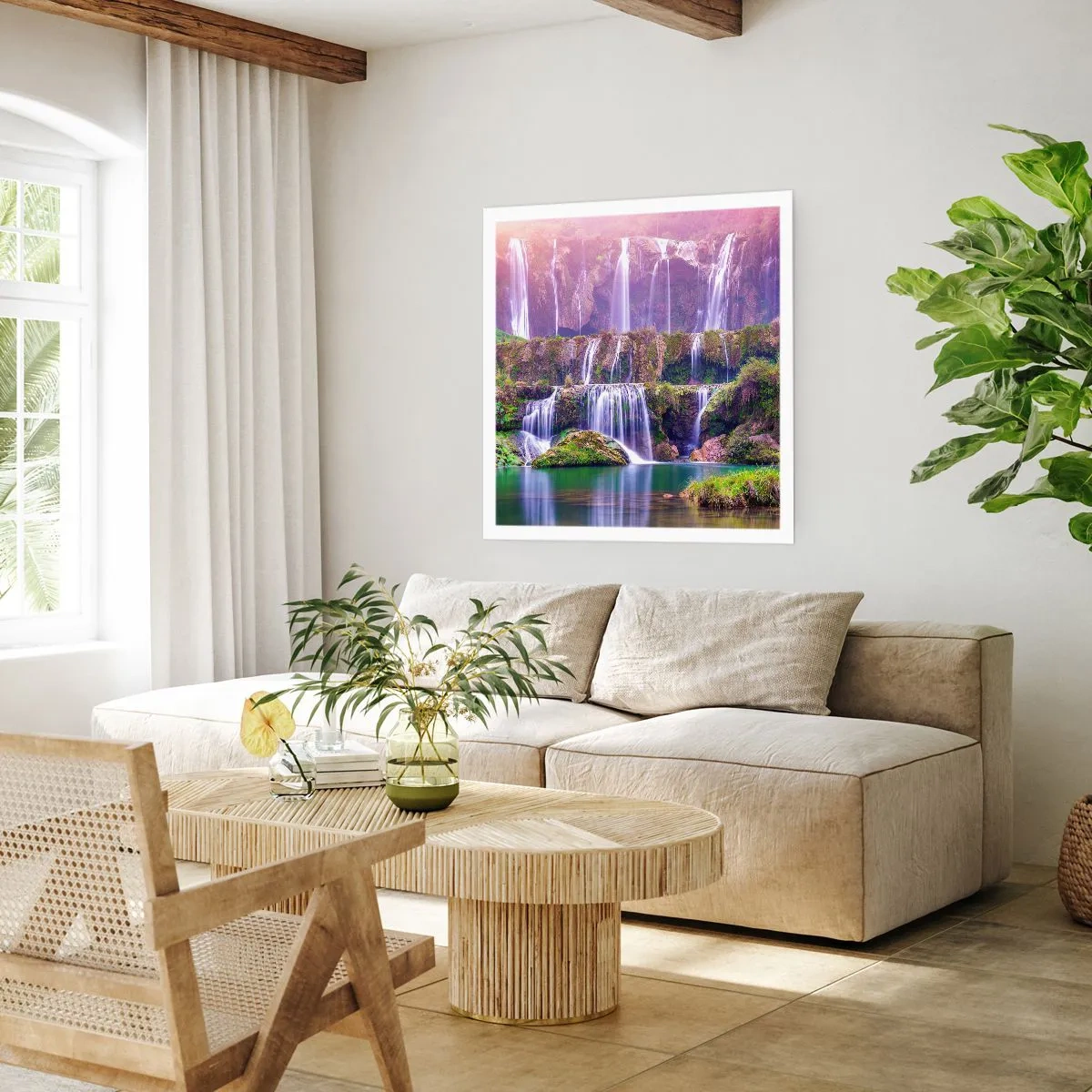 Poster - La scala verso il cielo - 40x40 cm