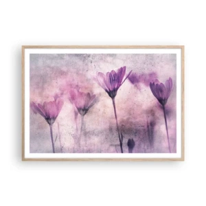 Poster in cornice rovere chiaro - Il sogno dei fiori - 100x70 cm