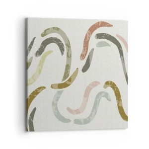 Quadro su tela - Stampe su Tela - La danza gioiosa dell'astrazione - 70x70 cm