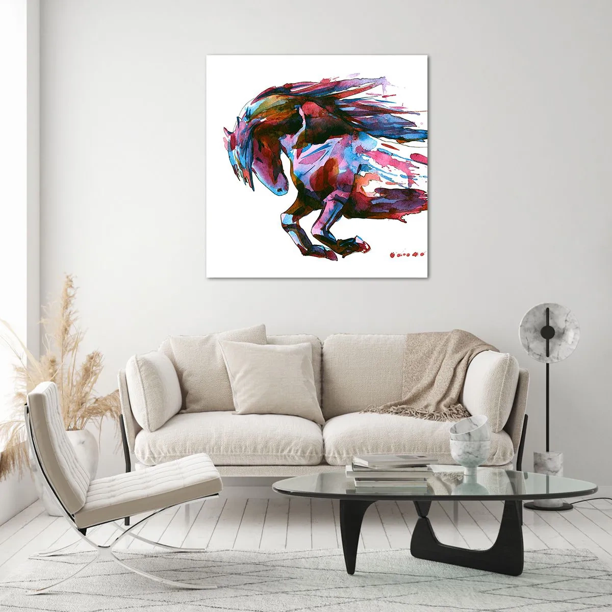 Quadro su vetro - In estasi - 70x70 cm