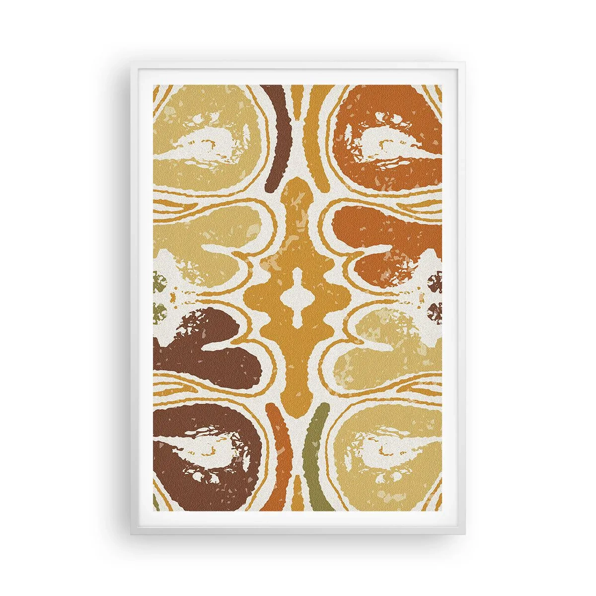 Poster in cornice bianca - Astrazione sentimentale - 70x100 cm