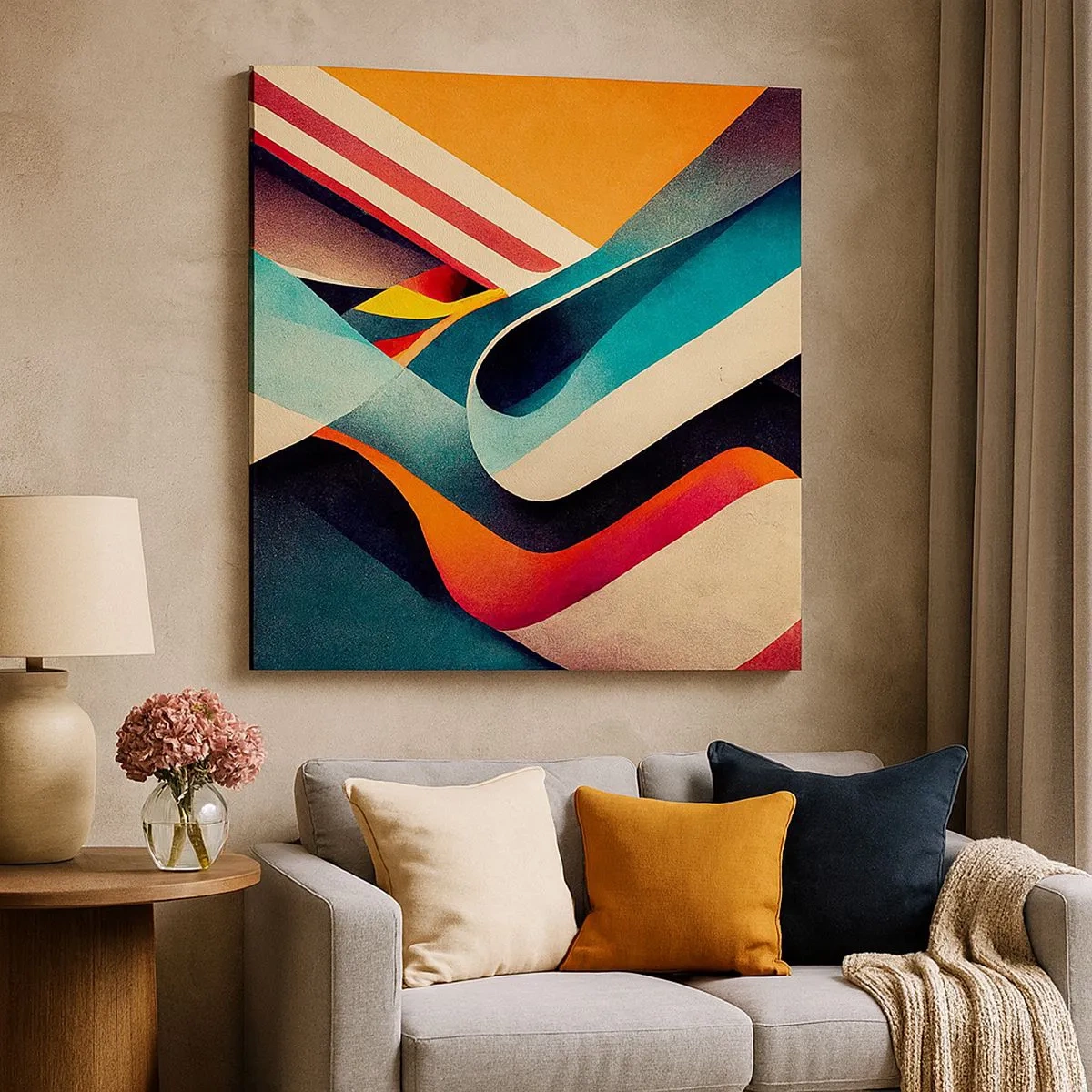 Quadro su tela - Stampe su Tela - Composizione intensa - 30x30 cm