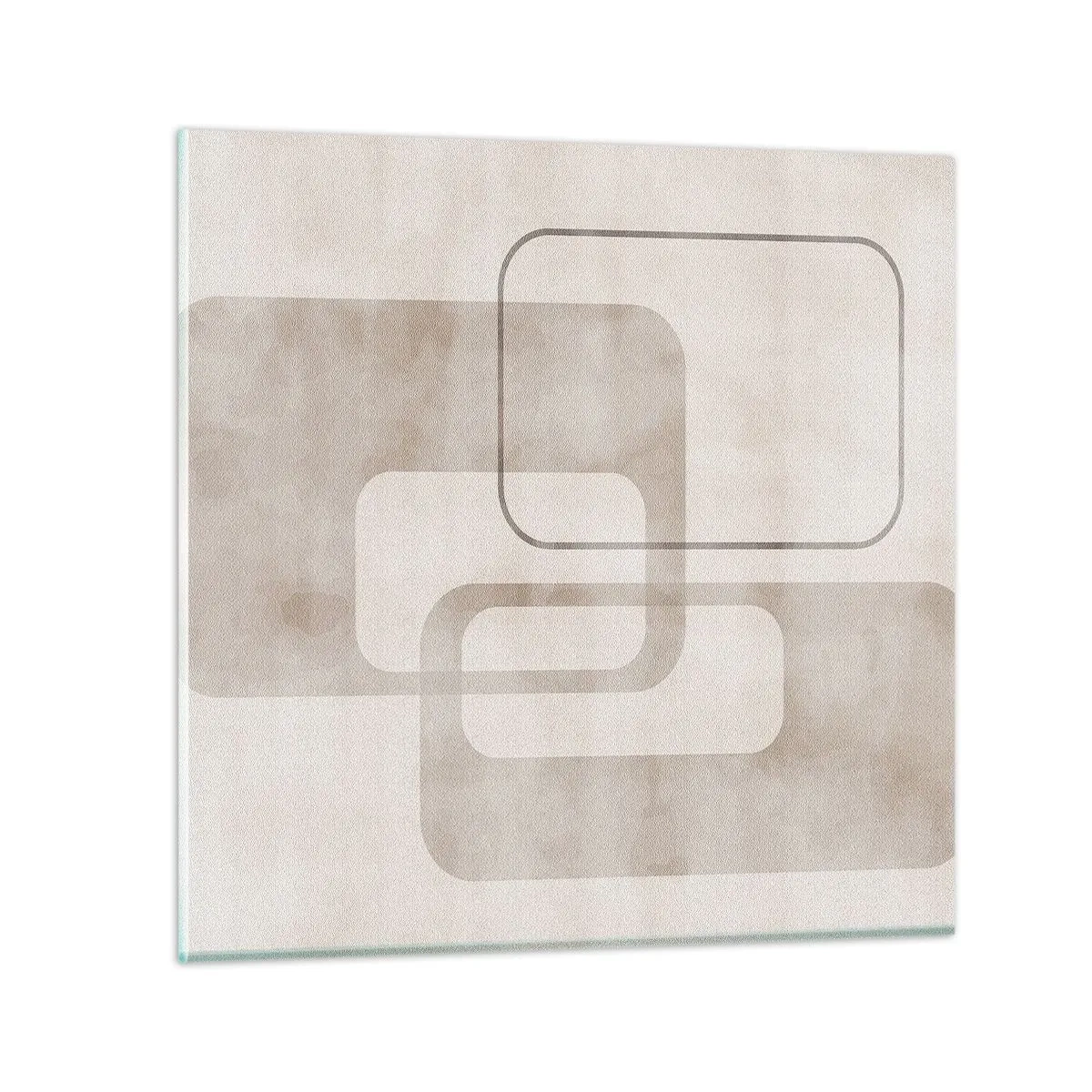 Quadro su vetro - Giunti geometrici - 70x70 cm