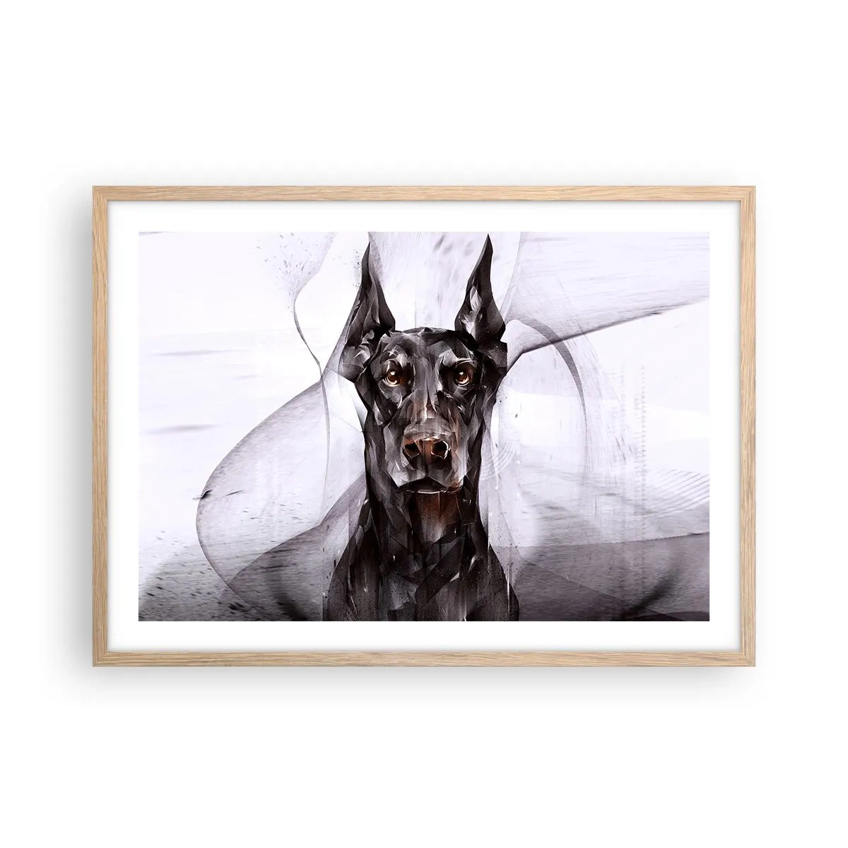 Poster in cornice rovere chiaro - Nobili natali - 70x50 cm