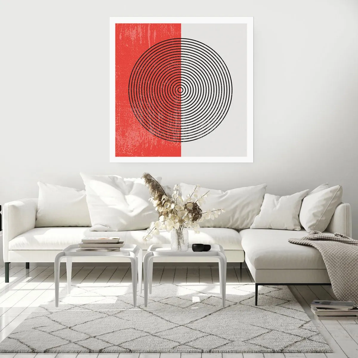 Poster - Dritto al centro - 40x40 cm