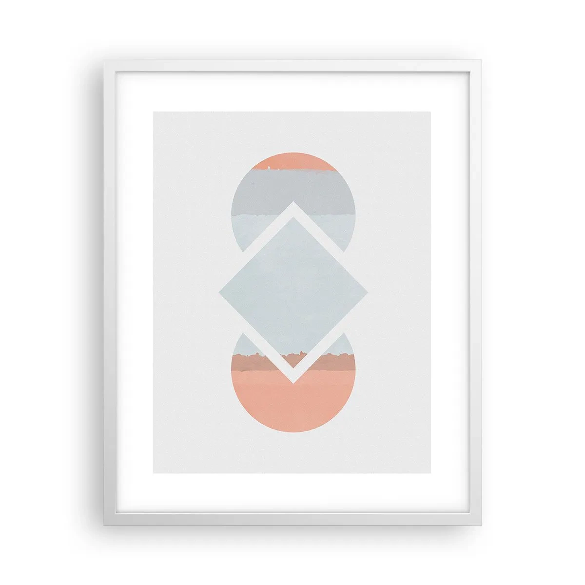 Poster in cornice bianca - La situazione è chiara - 40x50 cm