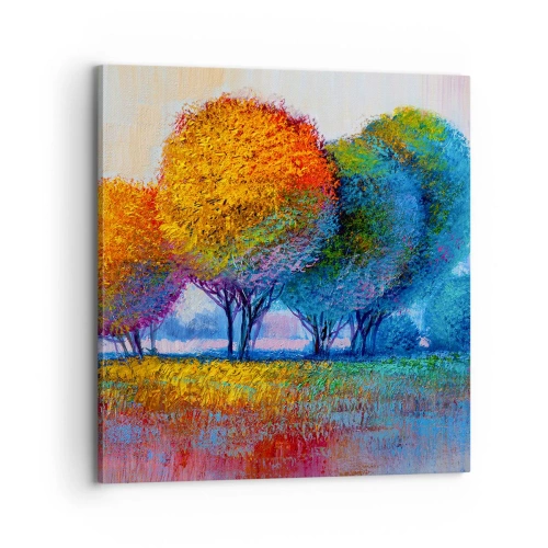 Quadro su tela - Stampe su Tela - Ciuffo di colori brillanti - 70x70 cm