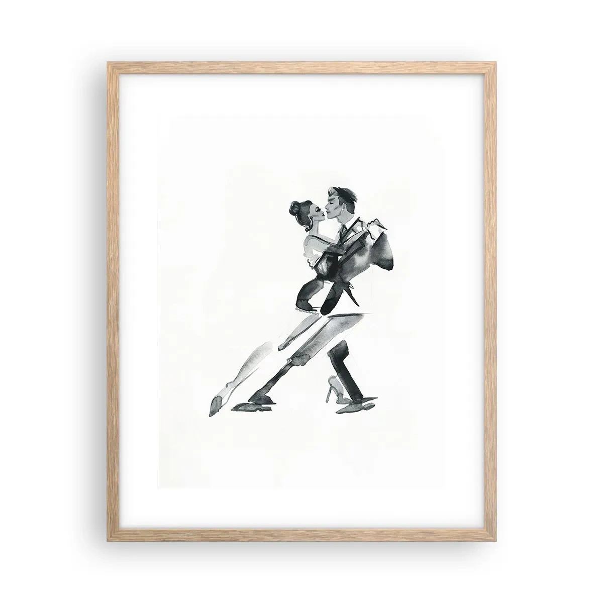 Poster in cornice rovere chiaro - In un unico ritmo - 40x50 cm