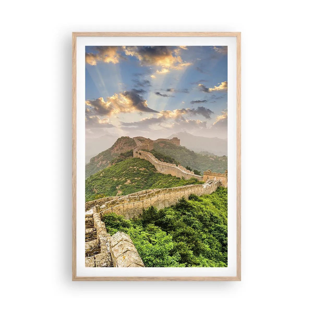 Poster in cornice rovere chiaro - La grandezza che non passa mai - 61x91 cm