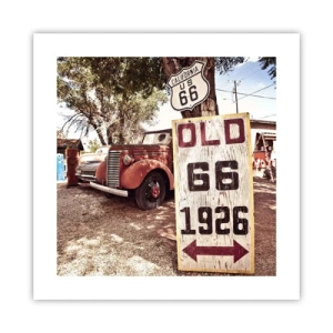 Poster - La leggenda della provincia americana - 40x40 cm