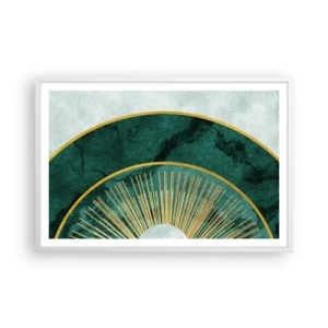 Poster in cornice bianca - Un altro sistema solare - 91x61 cm