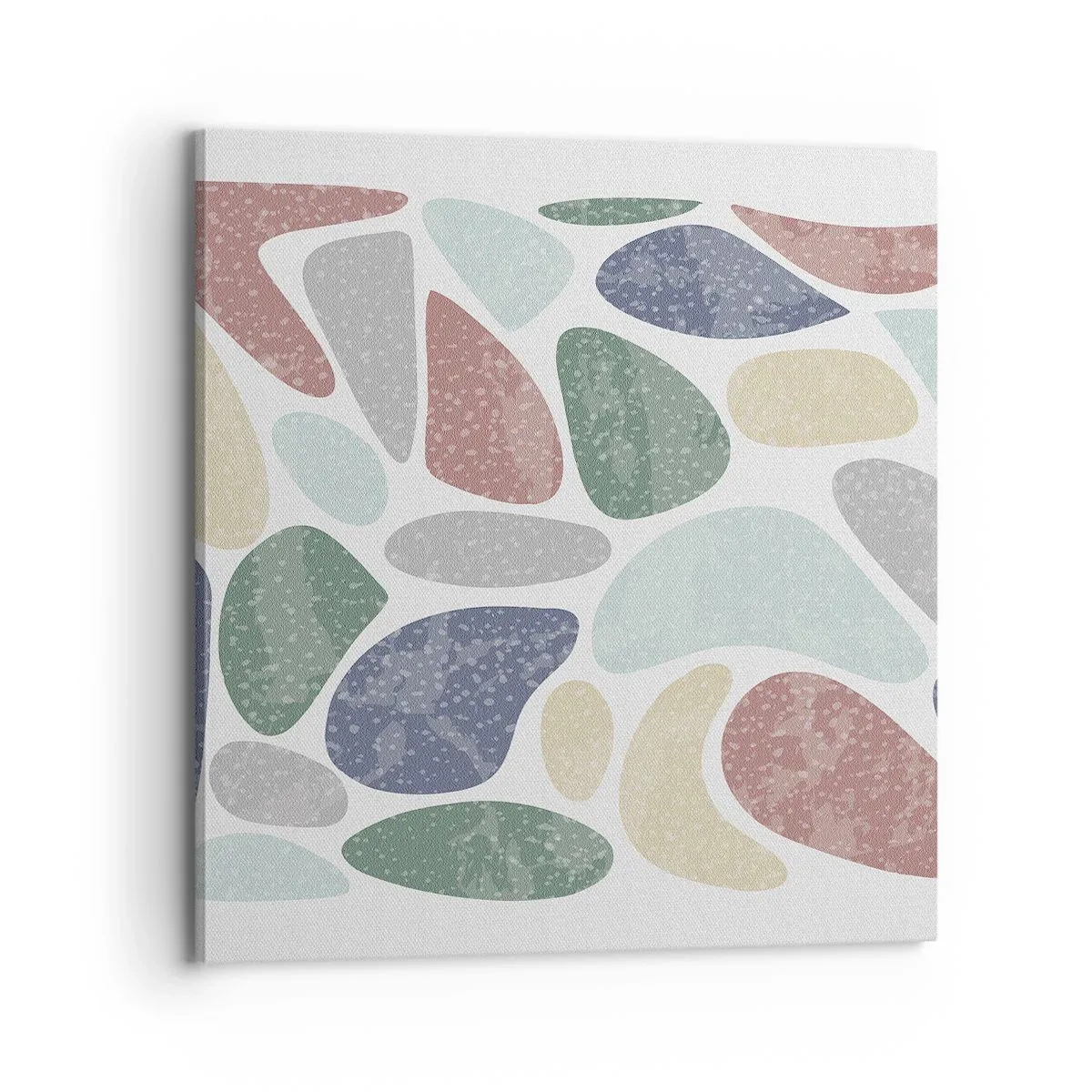 Quadro su tela - Stampe su Tela - Mosaico di colori incipriati - 70x70 cm