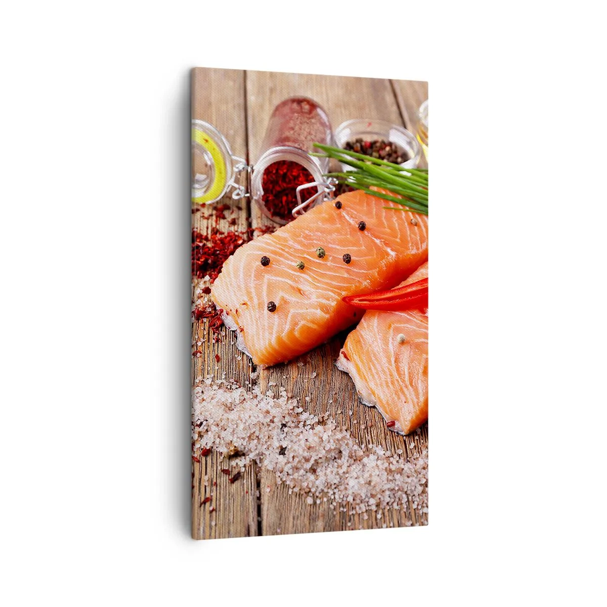 Quadro su tela - Stampe su Tela - Avventura norvegese in cucina - 45x80 cm