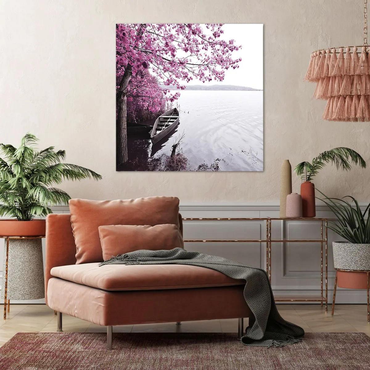 Quadro su tela - Stampe su Tela - Nel silenzio rosa - 50x50 cm