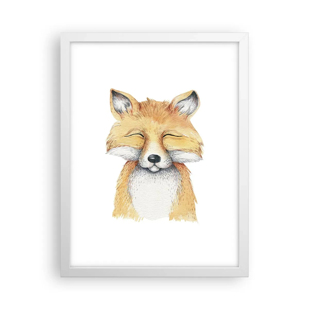Poster in cornice bianca - Umore da volpe - 30x40 cm