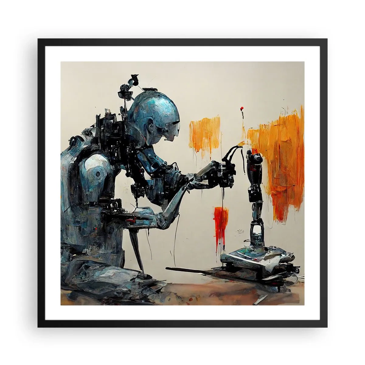 Poster in cornice nera - È già domani... - 60x60 cm