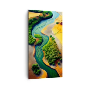 Quadro su tela - Stampe su Tela - Il fiume della vita - 55x100 cm