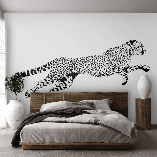 Fotomurali Premium Canvas - Il più veloce sulla Terra - Animali, Ghepardo, Gatto selvatico - 450x315 cm