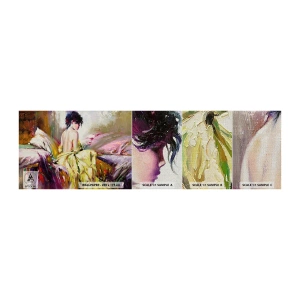 Campione di Fotomurale Premium Canvas - Tra la bocca e il bordo della coppa - Donna, Corpo, Pezzo - 100x30 cm