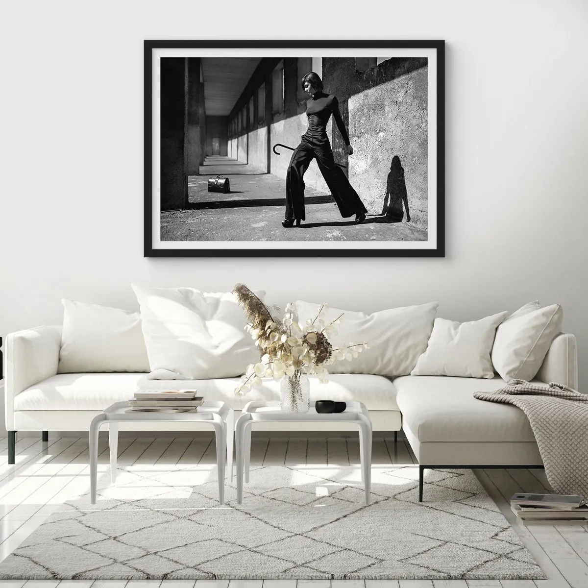 Poster in cornice nera - Eleganza cittadina - 50x40 cm