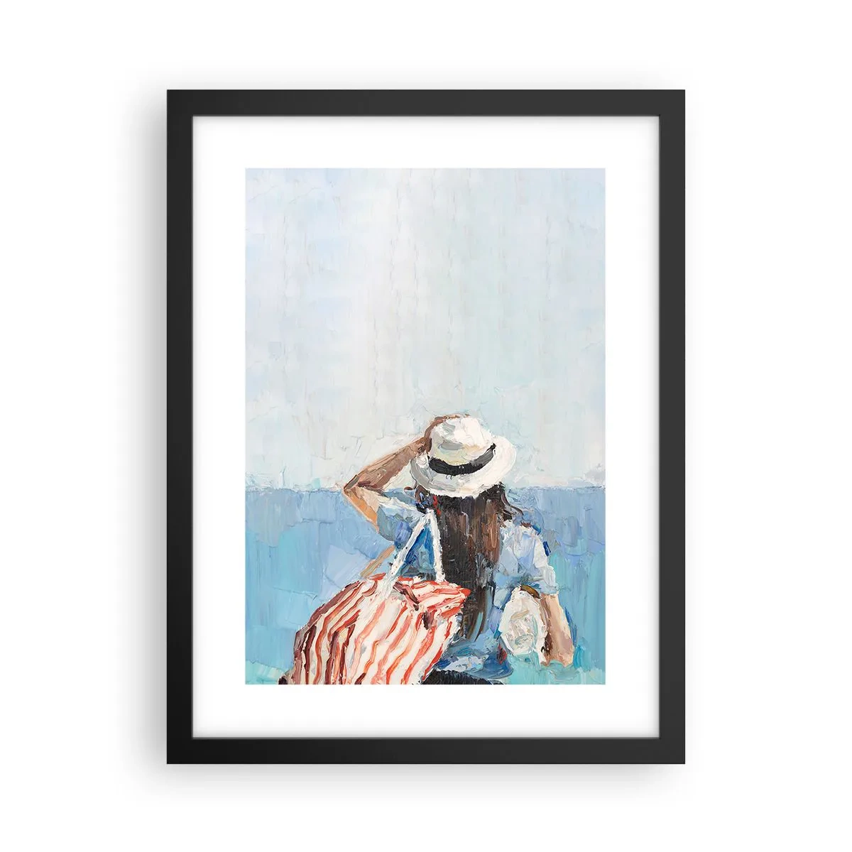 Poster in cornice nera - Benvenuti in vacanza - 30x40 cm