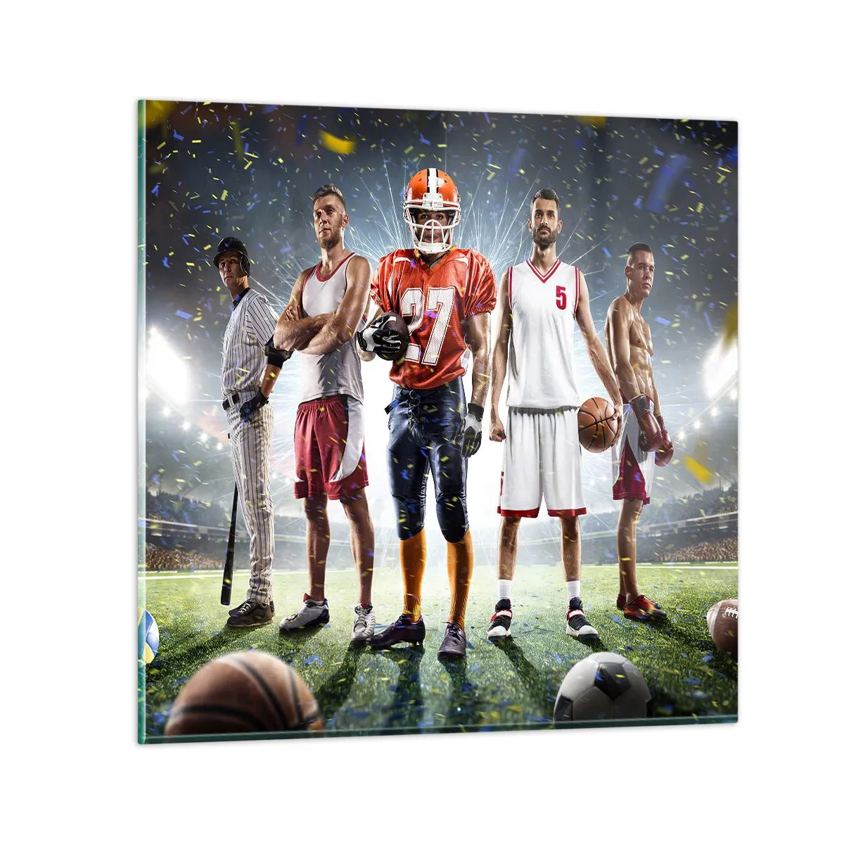 Quadro su vetro - I campi dei gladiatori - 50x50 cm