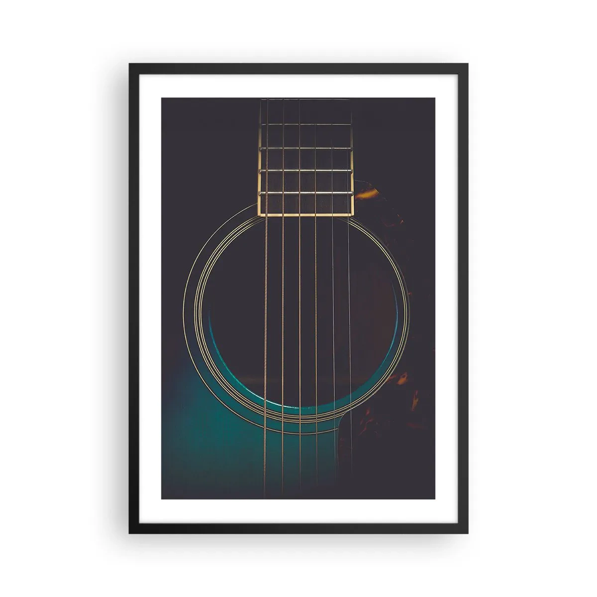 Poster in cornice nera - L'attimo prima del suono - 50x70 cm