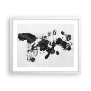 Poster in cornice bianca - C'è un senso nella follia? - 50x40 cm