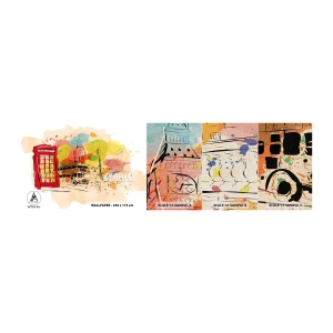 Campione di Fotomurale Premium Canvas - La città della varietà - Città, Londra, Astrazione - 100x30 cm