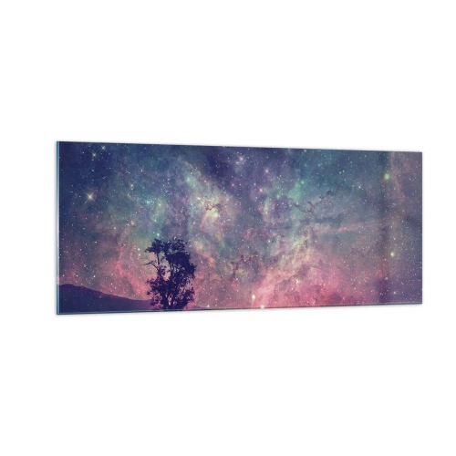 Quadro su vetro - Sotto un cielo magico - 100x40 cm